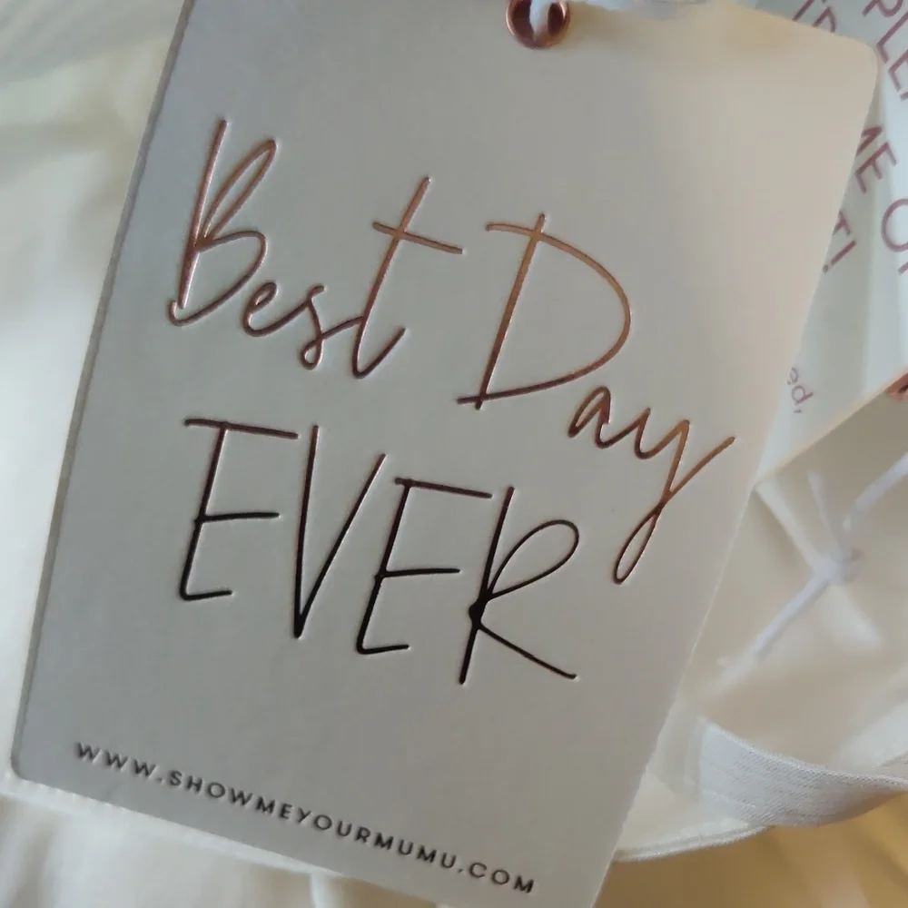 Show Me Your MuMu White Best Rose Dress NWT Size Medium - Picture 10 of 13